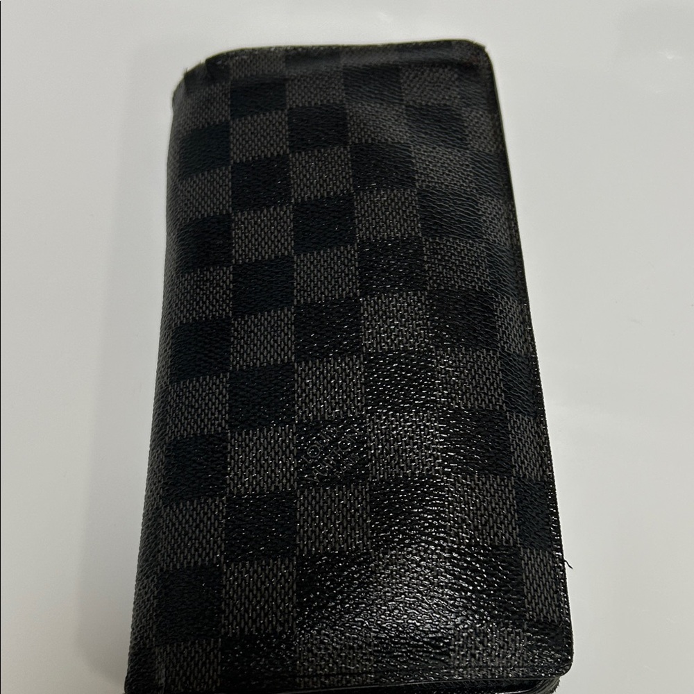 Louis Vuitton Black Damier Graphite Long Wallet
